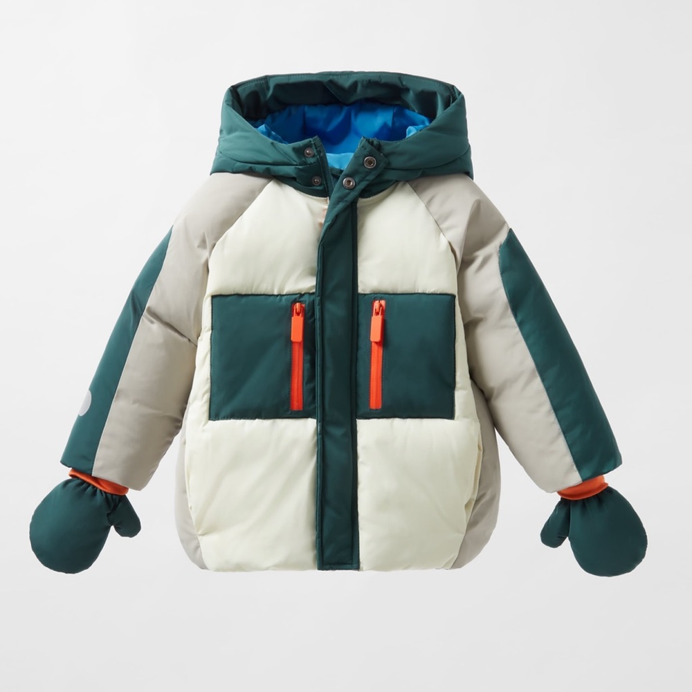 Zara color black winter coat